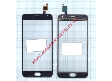 Сенсорное стекло (тачскрин) для Meizu M2 mini черное