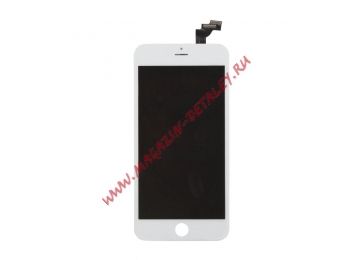 Дисплей (экран) в сборе с тачскрином для Apple iPhone 6 Plus белый (Zetton) олеофобное покрытие