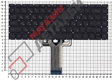 Клавиатура для ноутбука HP 14-bp000 черная с подсветкой