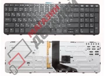 Клавиатура для ноутбука HP ZBook 15 17 черная с трекпойнтом