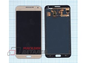 Дисплей (экран) в сборе с тачскрином для Samsung Galaxy E7 SM-E700 золотистый (TFT-совместимый)