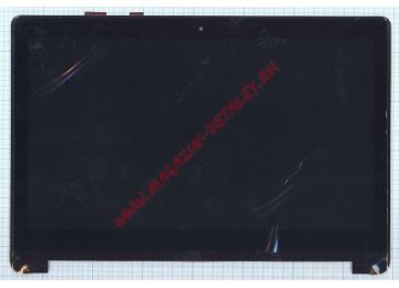 Модуль (матрица + тачскрин) для ноутбука Asus Transformer Book Flip TP500LA-1A черный с рамкой