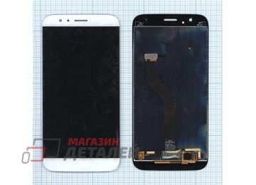 Дисплей (экран) в сборе с тачскрином для Huawei G7 Plus белый