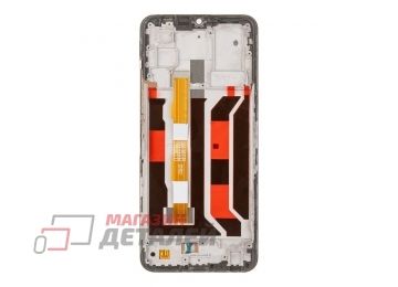 Дисплей (экран) в сборе с тачскрином для Vivo Y53s черный с рамкой (Premium LCD)