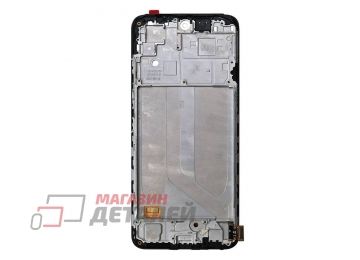Дисплей (экран) в сборе с тачскрином для Xiaomi Redmi Note 10, Note 10S, Poco M5s черный с рамкой In-Cell