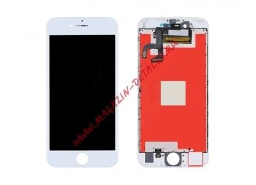 Дисплей (экран) в сборе с тачскрином для iPhone 6S с рамкой белый (In-Cell) VIXION