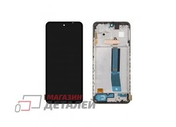 Дисплей (экран) в сборе с тачскрином для Xiaomi Redmi Note 11, 11S 4G черный с рамкой (Premium LCD)