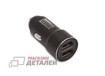Автомобильная зарядка с 2 USB выходами REMAX Rechan Car Charger RCC220 2,4А черная