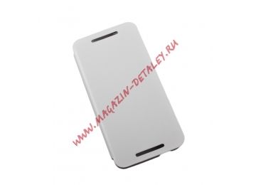 Чехол из эко – кожи PIPILU FIBCOLOR для HTC One mini раскладной, белый