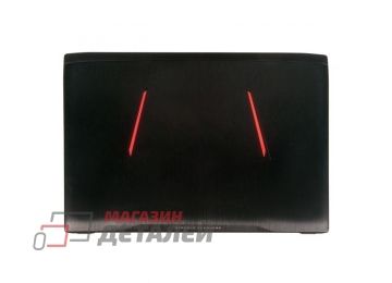 Крышка матрицы 13N0-TDA0111 для ноутбука Asus Rog GL502VM, GL502VY, GL502VT, GL502VS металлическая черная с оранжевыми вставками (с разбора)