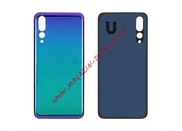 Задняя крышка аккумулятора для Huawei P20 Pro CLT-L29 голубая