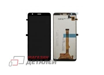 Дисплей (экран) в сборе с тачскрином для ZTE Blade L9 черный (Premium LCD)