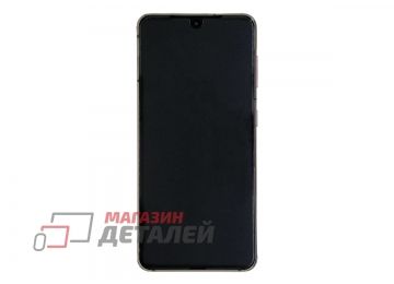 Дисплей (экран) в сборе с тачскрином для Samsung Galaxy S21 5G SM-G991B серый с рамкой и аккумулятором (Premium SC LСD)