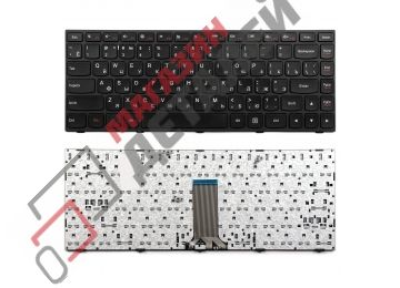 Клавиатура для ноутбука Lenovo IdeaPad 300-14IBR, 300-14ISK черная с рамкой