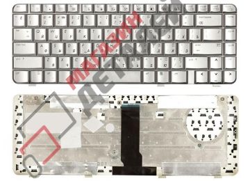 Клавиатура для ноутбука HP Pavilion dv3000 dv3500 series серебристая