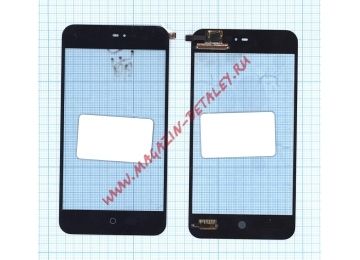Сенсорное стекло (тачскрин) для Meizu MX2 черное