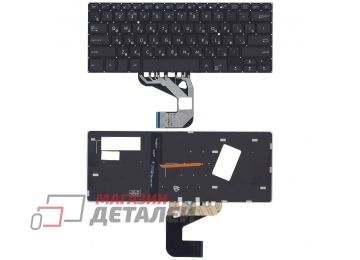 Клавиатура для ноутбука Asus UX460U UX460UA черная под подсветку