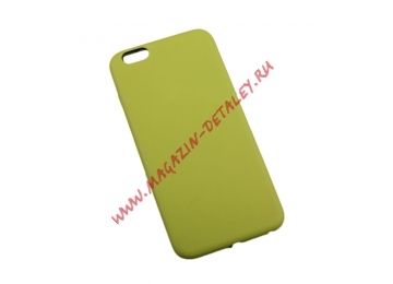 Защитная крышка Leather Case для iPhone 6, 6s Plus желтая