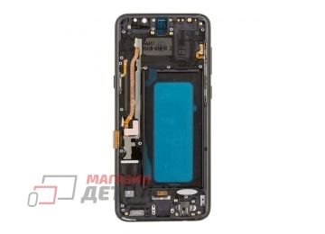 Дисплей (экран) в сборе с тачскрином для Samsung Galaxy S8 Plus G955 черный с рамкой (Incell)