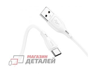 USB кабель HOCO X61 Ultimate silicone USB - Type-C 3.0А 1м белый