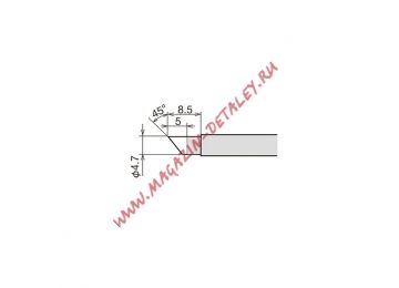 Сменное жало-нагреватель (картридж) RX-80HRT-4.7C d5.4х34.5мм для паяльника Goot 24V