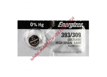 Элемент питания Energizer Silver Oxide 393, 309 1шт. 635312