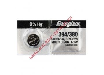 Элемент питания Energizer Silver Oxide 394, 380 1шт. 637343, E1094002