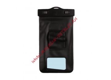 Универсальный водонепроницаемый чехол LP с окошком для телефонов размер до 6" черный