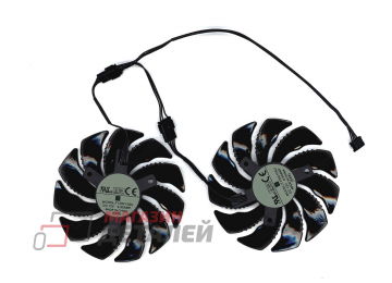 Вентилятор для видеокарты Gigabyte RX470, MSI GTX1080Ti, RX570, RX580, 4Pin double, 88мм, PLD10010S12HH