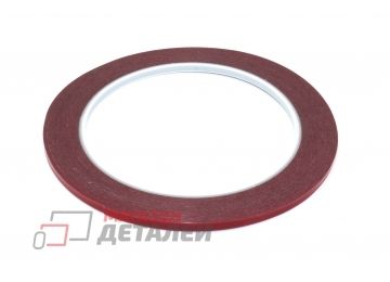 Скотч двусторонний вспененный AMAOE 0.23  мм, ширина 3 мм, 10 м, серый