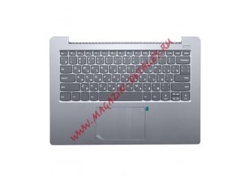 Клавиатура (топ-панель) для ноутбука Lenovo 330S-14IKB, 330S-14AST серая с серым топкейсом
