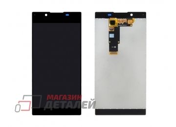 Дисплей (экран) в сборе с тачскрином для Sony Xperia L1, Xperia L1 Dual черный (Premium LCD)