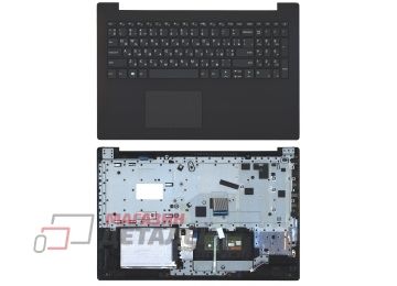 Клавиатура (топ-панель) для ноутбука Lenovo IdeaPad 320-15 темно-серая с черным топкейсом