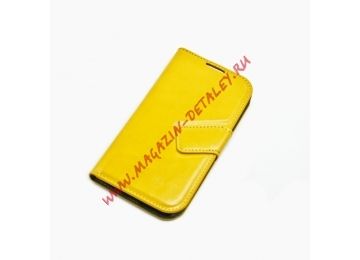Чехол из эко – кожи Smart Zone Magic Case для Samsung i9500 Galaxy S4 раскладной, желтый