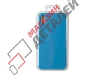 Силиконовый чехол для iPhone Xr "Silicone Case" (васильковый, блистер) 38