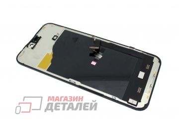 Дисплей (экран) в сборе с тачскрином для iPhone 15 Pro Max черный (Hard Oled)