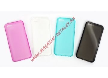 Силиконовый чехол TPU Case для Apple iPhone 5, 5S, SE черный матовый