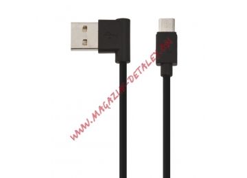 USB кабель HOCO UPM10 L Shape Charging Cable For Micro USB (L=1M) (черный)