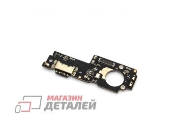 Нижняя плата (шлейф) с разъемом зарядки и микрофоном для Xiaomi Poco M5 (22071219CG)