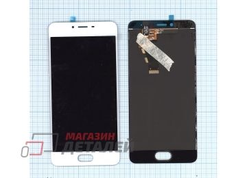 Дисплей (экран) в сборе с тачскрином для Meizu m3s, m3s mini белый