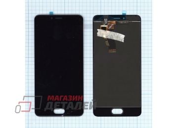 Дисплей (экран) в сборе с тачскрином для Meizu m3s, m3s mini черный
