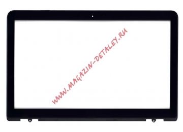 Сенсорное стекло (тачскрин) для Asus NV551 черное с рамкой