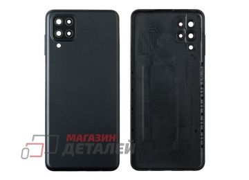 Задняя крышка аккумулятора для Samsung Galaxy A12 SM-A125/A127 (черная)