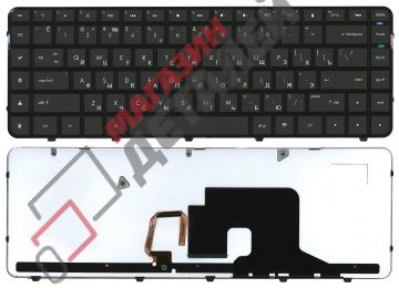 Клавиатура для ноутбука HP Pavilion DV6-3000 черная с подсветкой