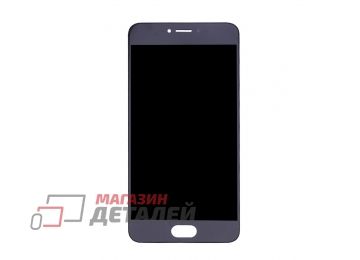 Дисплей (экран) в сборе с тачскрином для Meizu Pro 6 черный (TFT-совместимый)