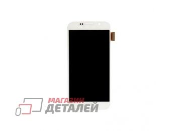 Дисплей (экран) в сборе с тачскрином для Samsung Galaxy S6 SM-G920F белый (TFT-совместимый с регулировкой яркости)