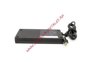 Блок питания (сетевой адаптер) для ноутбуков Lenovo 20V 15A 300W прямоугольный черный slim, с сетевым кабелем Premium