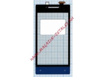 Сенсорное стекло (тачскрин) для HTC Windows Phone 8S A620e черный + синий