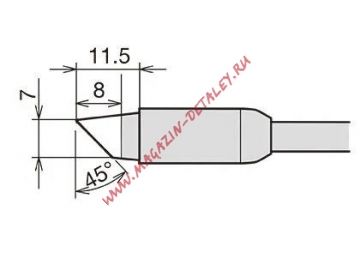 Сменное жало-нагреватель RX-85HRT-7B для паяльника GOOT 24V