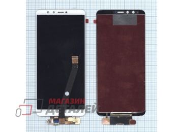Дисплей (экран) в сборе с тачскрином для Huawei Y9 (2018) белый
